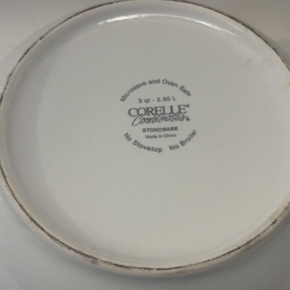 Corelle Coordinates Casa Flora Flowers 3 pc 1 2 3 Quart Qt Mixing Bowl Set - Picture 4 of 11